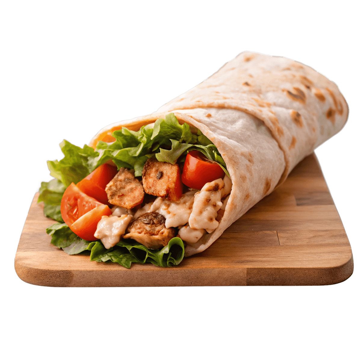Delicious chicken wrap